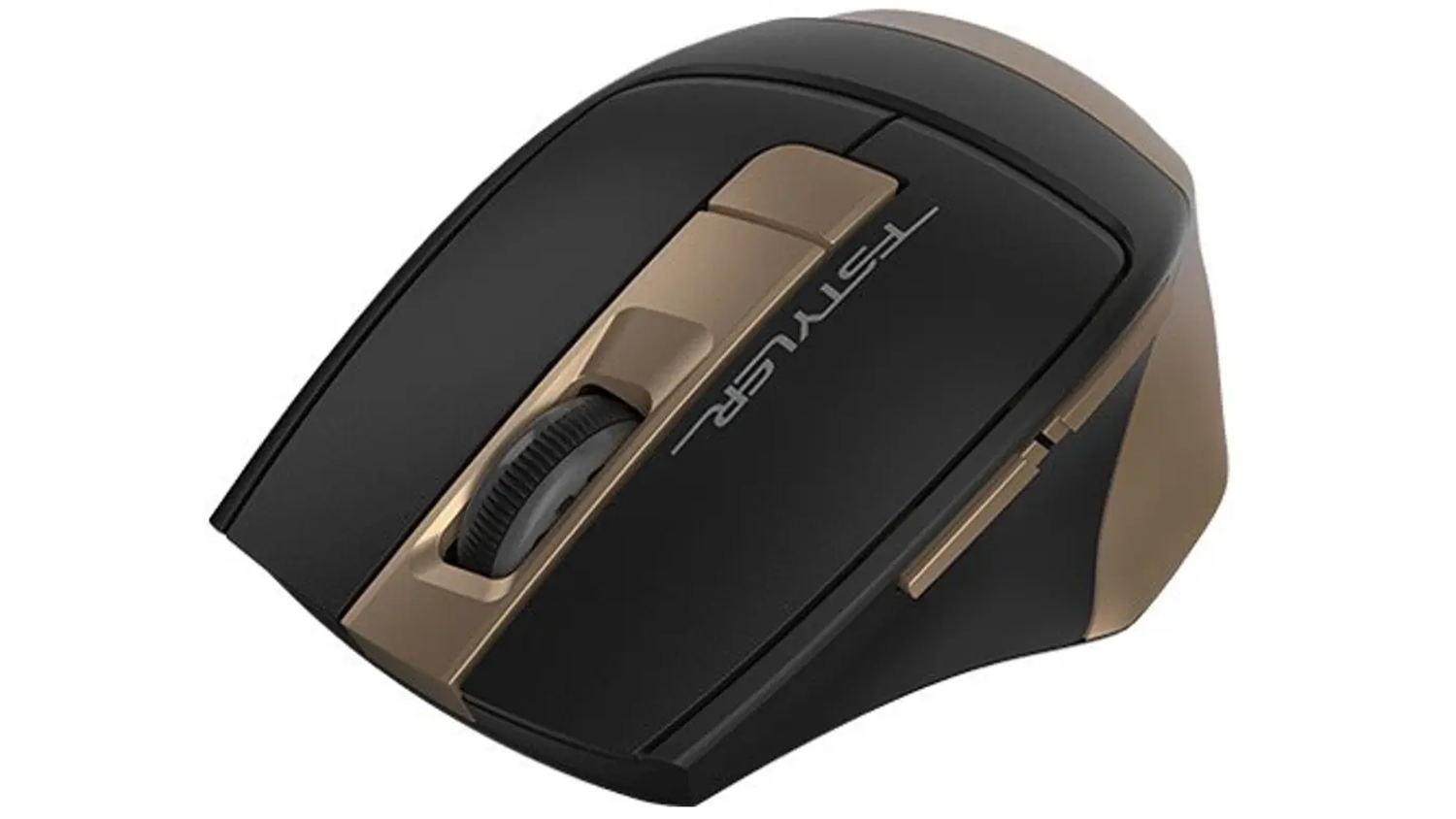 Bezdrátová myš A4Tech FG35 Bronze, boční pohled