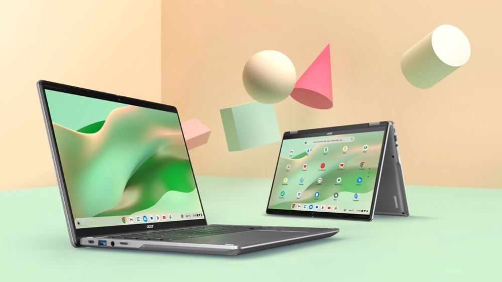 Konvertibilní notebook Acer Chromebook Spin 314 (CP314-2HN-C7XU) v režimu tabletu_02