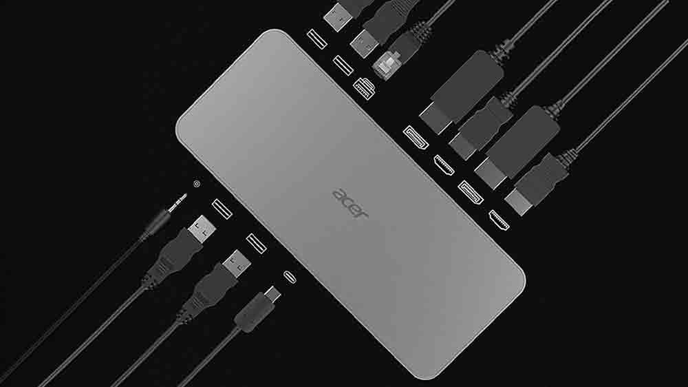 Dokovací stanice Acer USB-C s porty_02