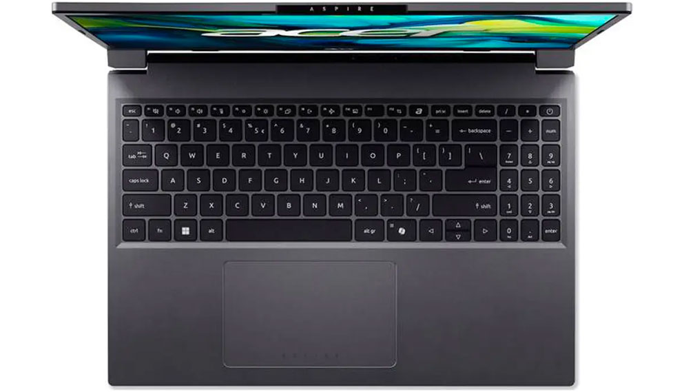 Pohled shora na notebook Acer Aspire GO 15 AG15-51P-50MX_03