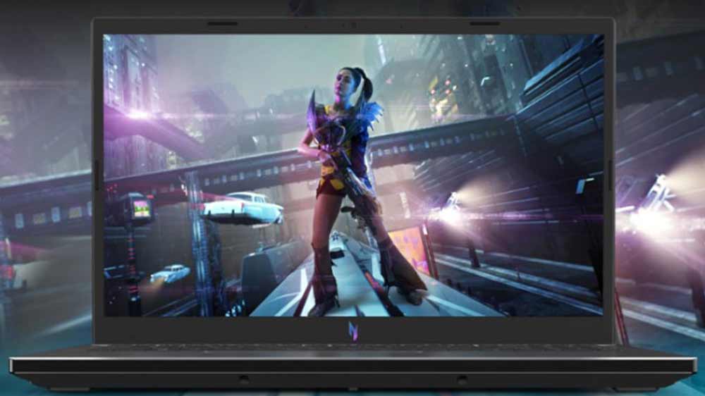 Grafika ženy na vlaku na notebooku Acer Nitro V 15_03