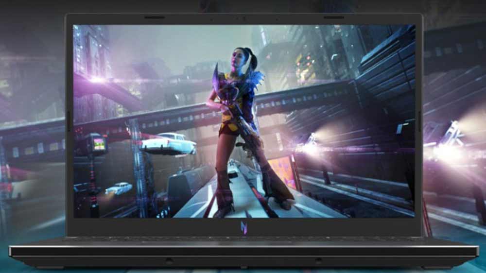 Grafika ženy na vlaku na notebooku Acer Nitro V 15_03