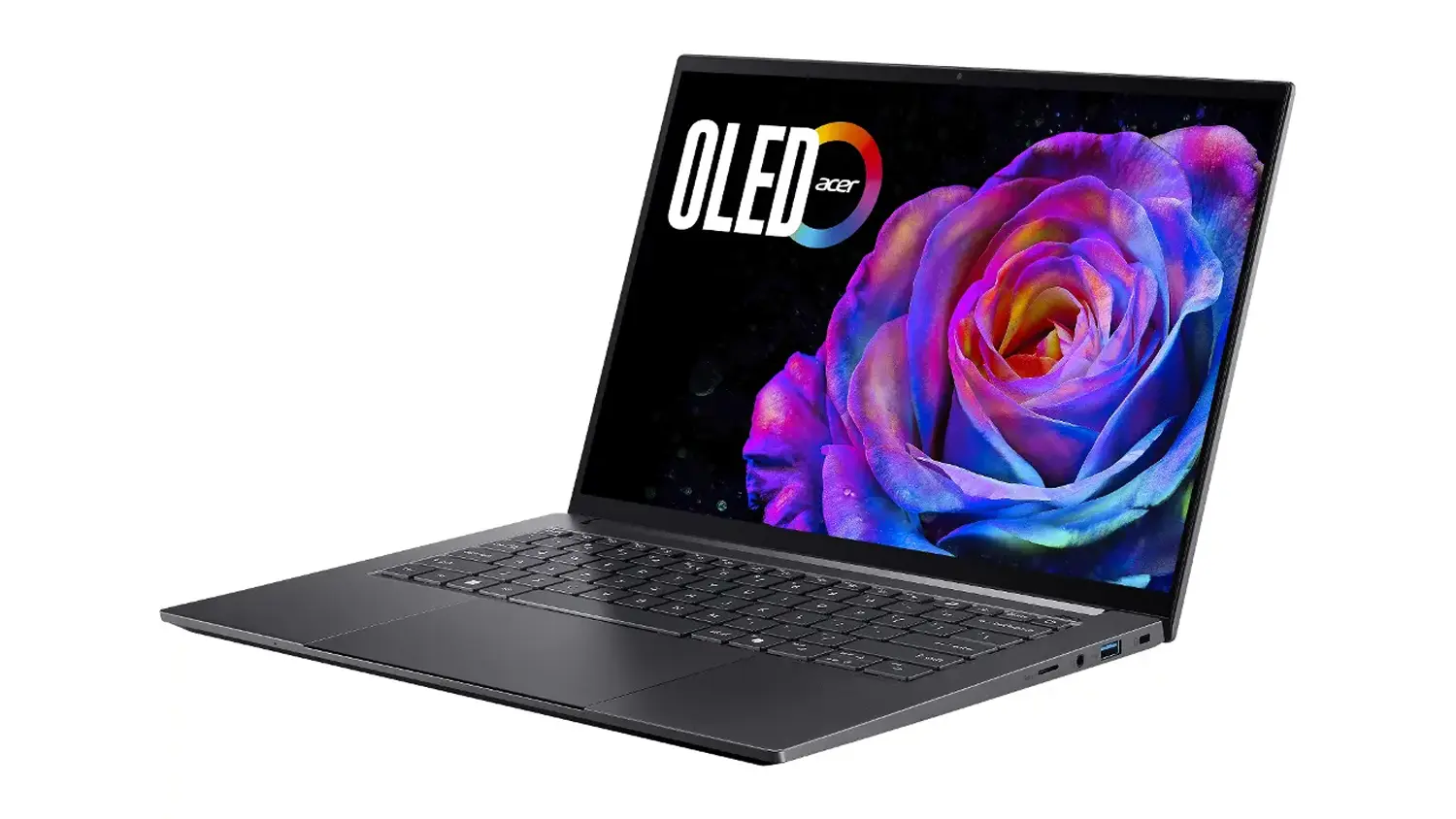 Notebook Acer – pohľad zo strany
