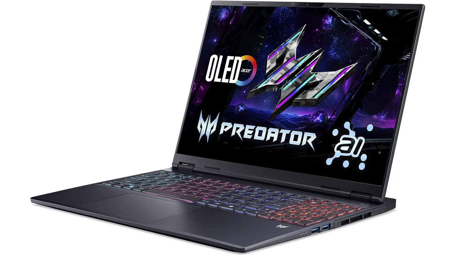 Notebook Acer – pohľad zo strany
