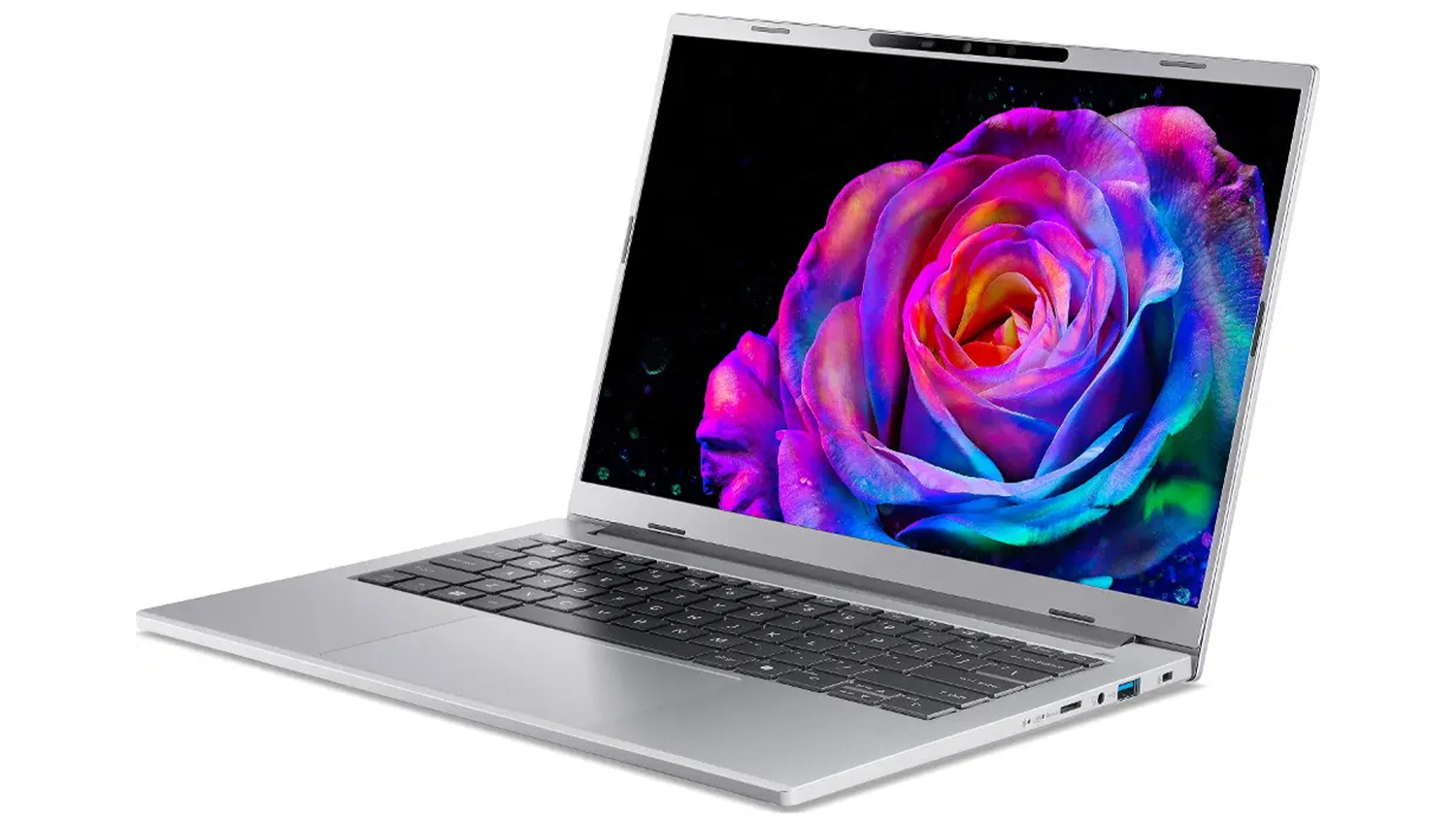 Notebook Acer Aspire 14 AI A14-61M-R4Z3 pohľad šikmo zo strany