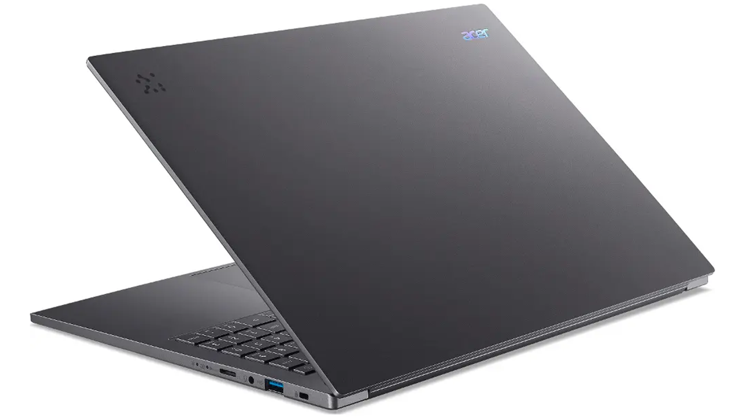 Notebook Acer Aspire 16 AI A16-52M-77L6 pohled šikmo zezadu