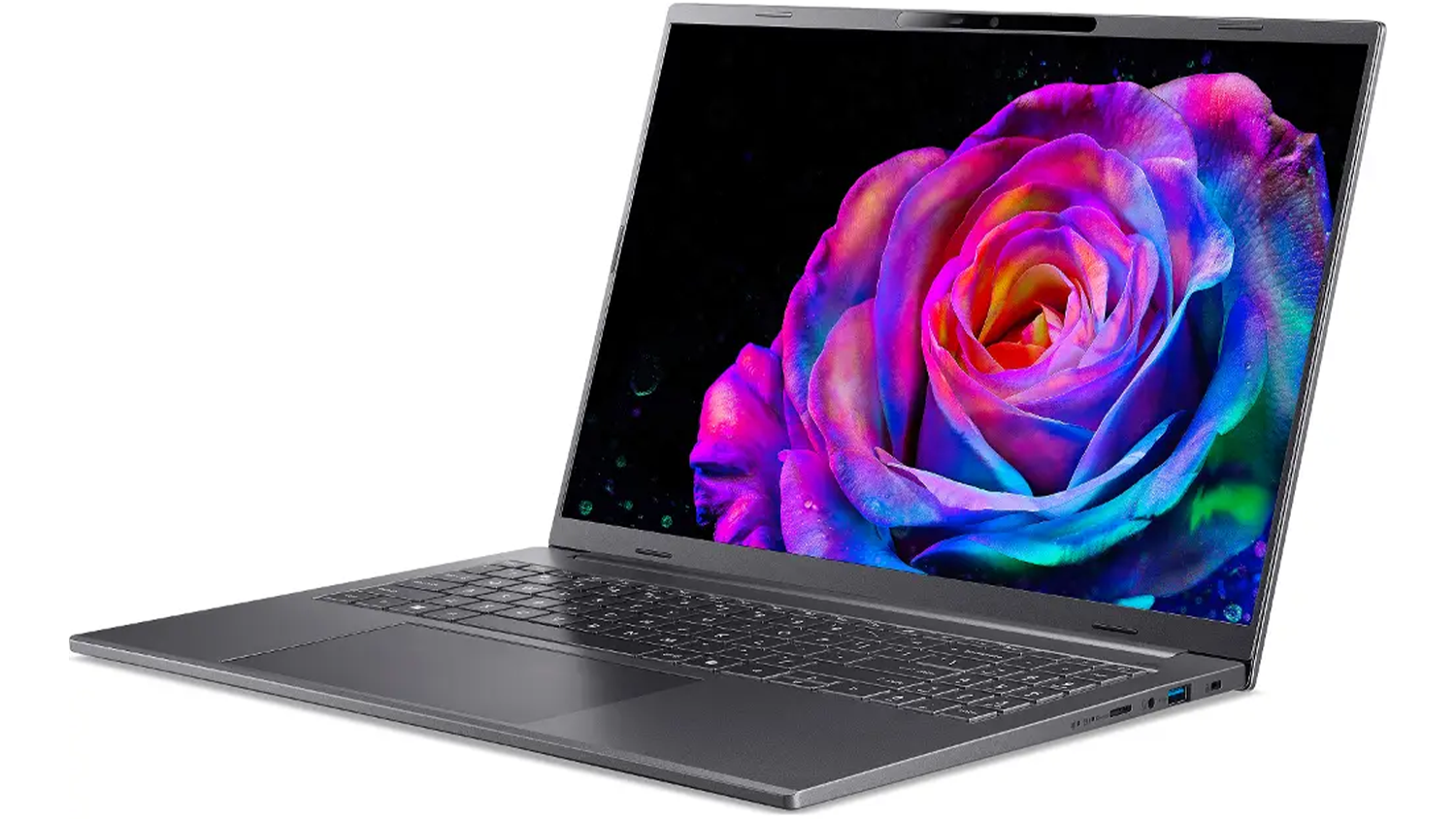 Notebook Acer Aspire 16 AI A16-52M-77L6 pohled šikmo zepředu
