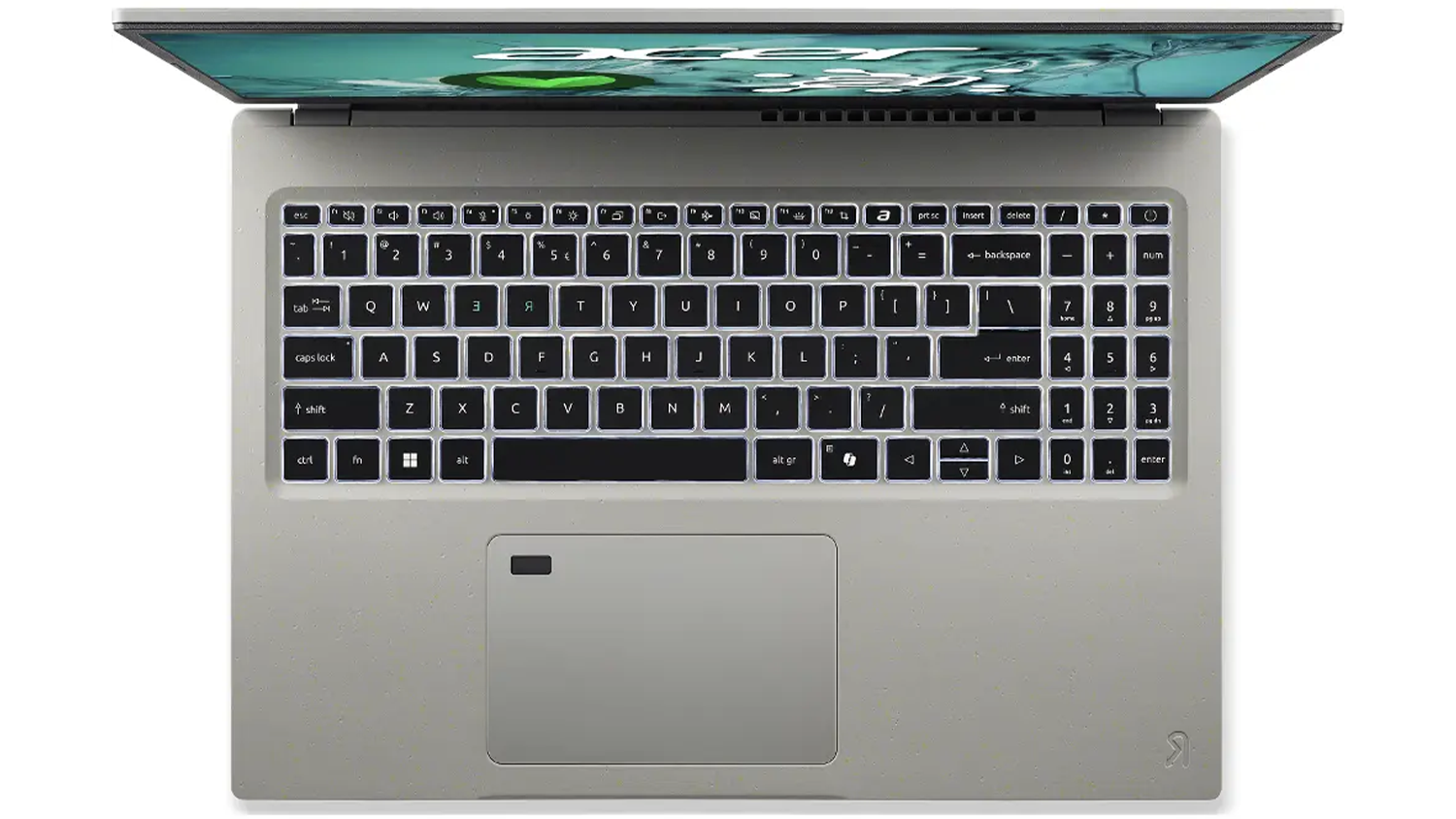 Podsvietená klávesnica notebooku Acer Aspire Vero 16 AV16-71P-74WA