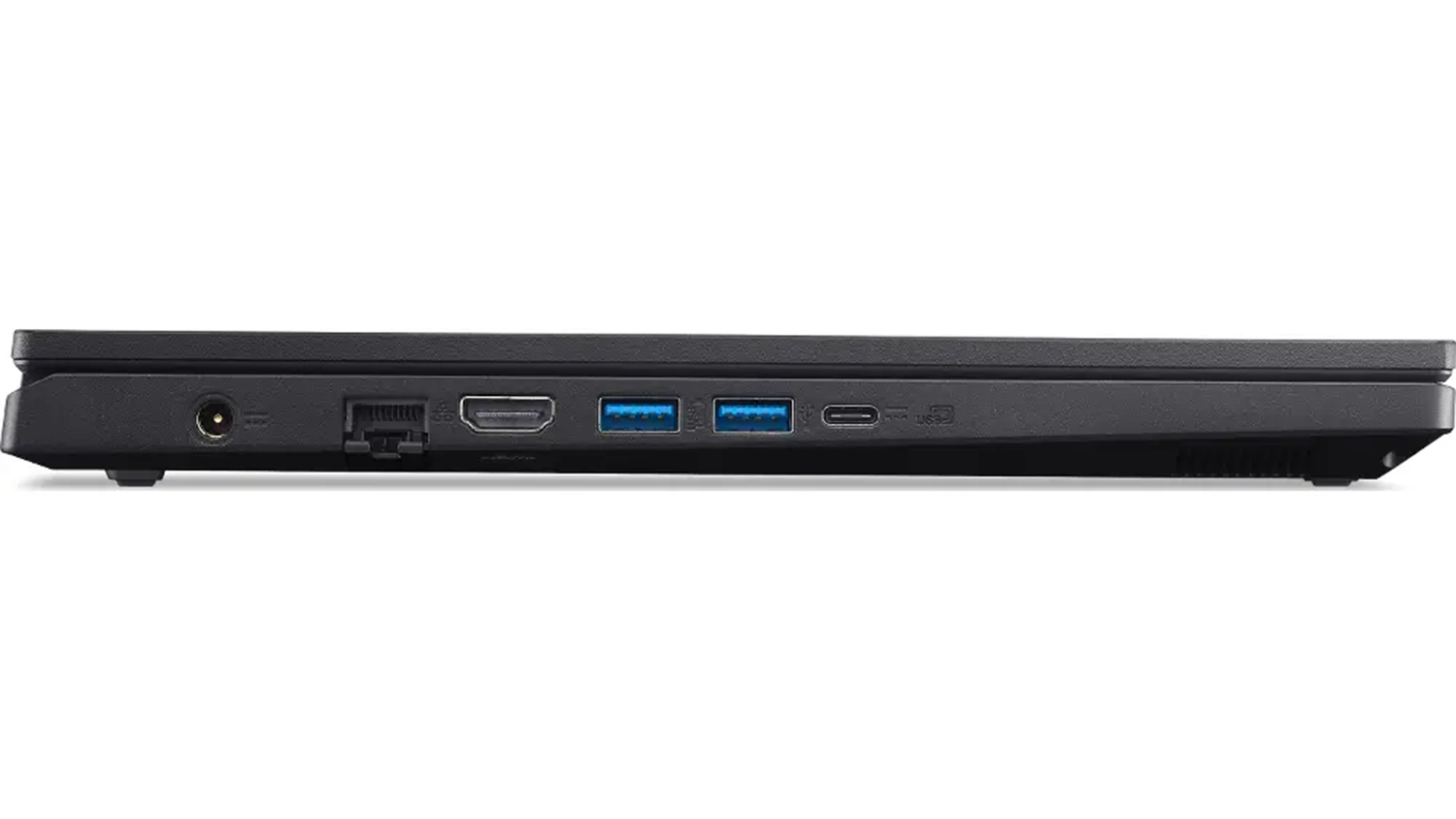 Pohľad zboku na notebook Acer Nitro V 15 AI ANV15-42-R464