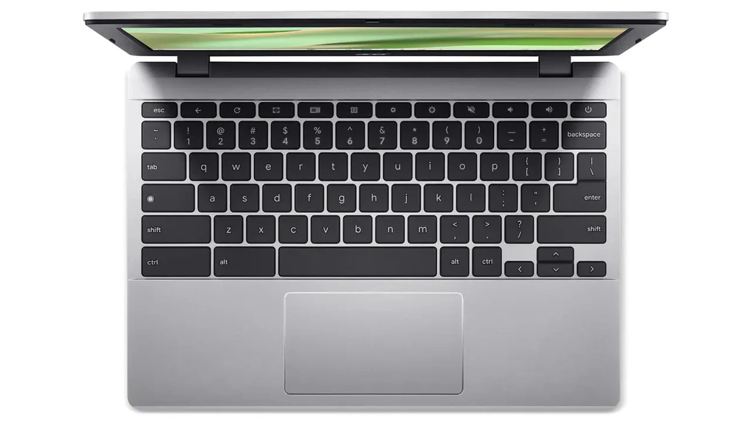 Pohled na klávesnici Acer Chromebook 311