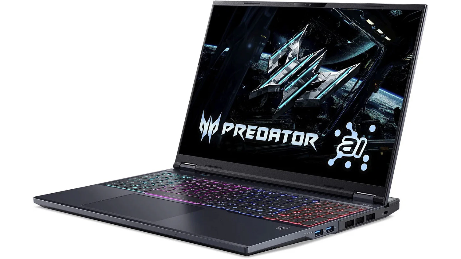 Notebook Acer – pohľad zo strany