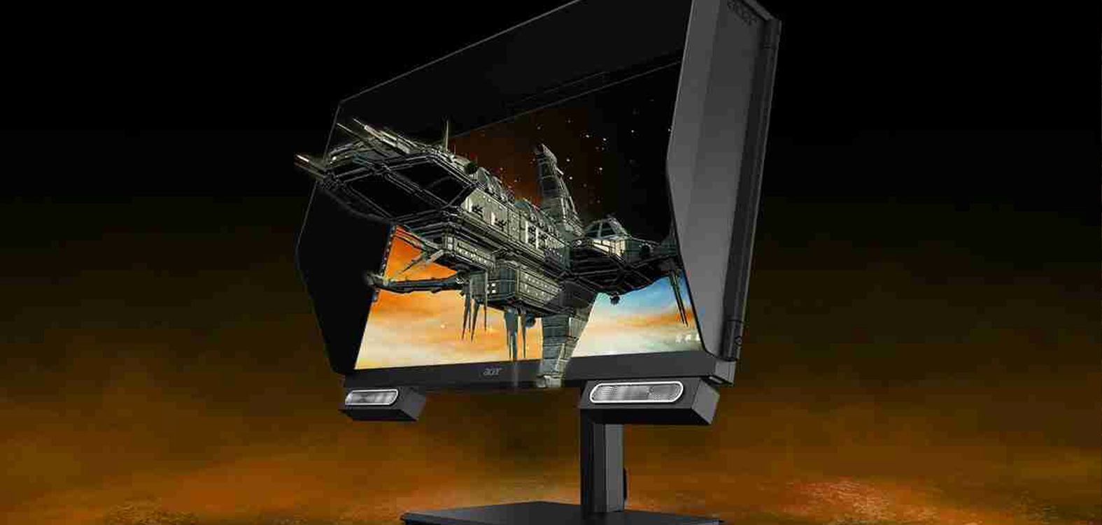 Herná grafika s monitorom Acer