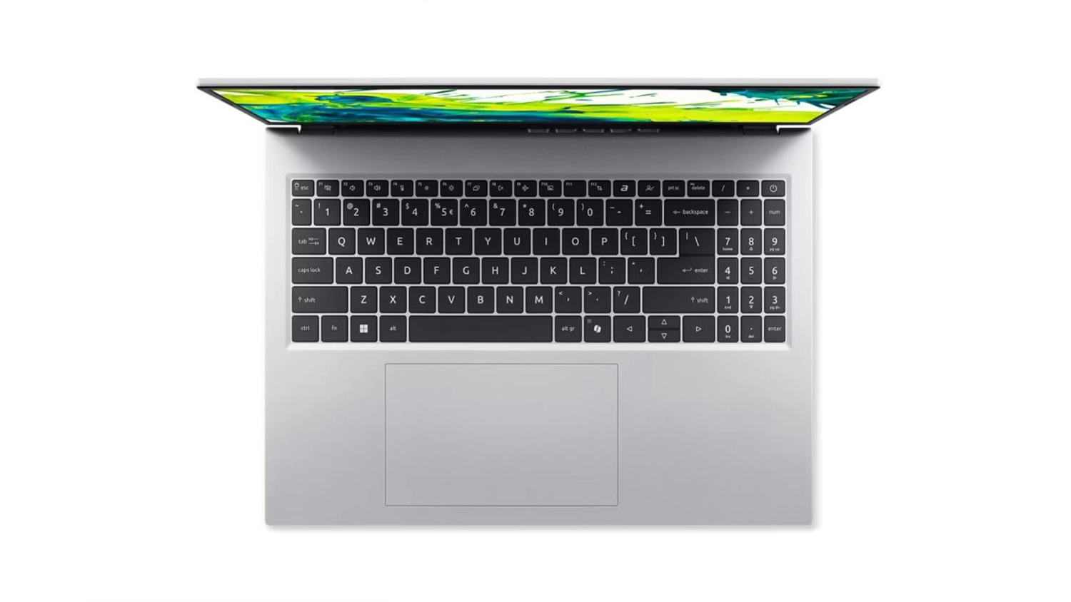 Vrchn&yacute; pohľad na notebook Acer Aspire Go 16