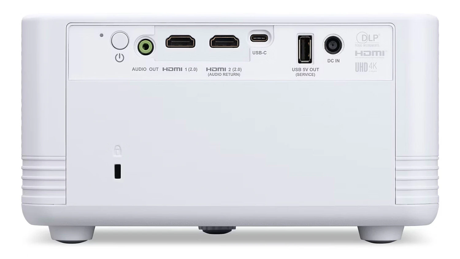 Zadná strana projektora Acer PD1800ic