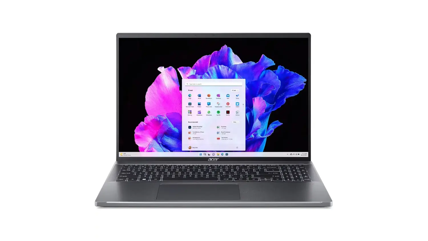 Notebook 16 Acer Swift Go 16 (NX.KVZEC.00B) šedý