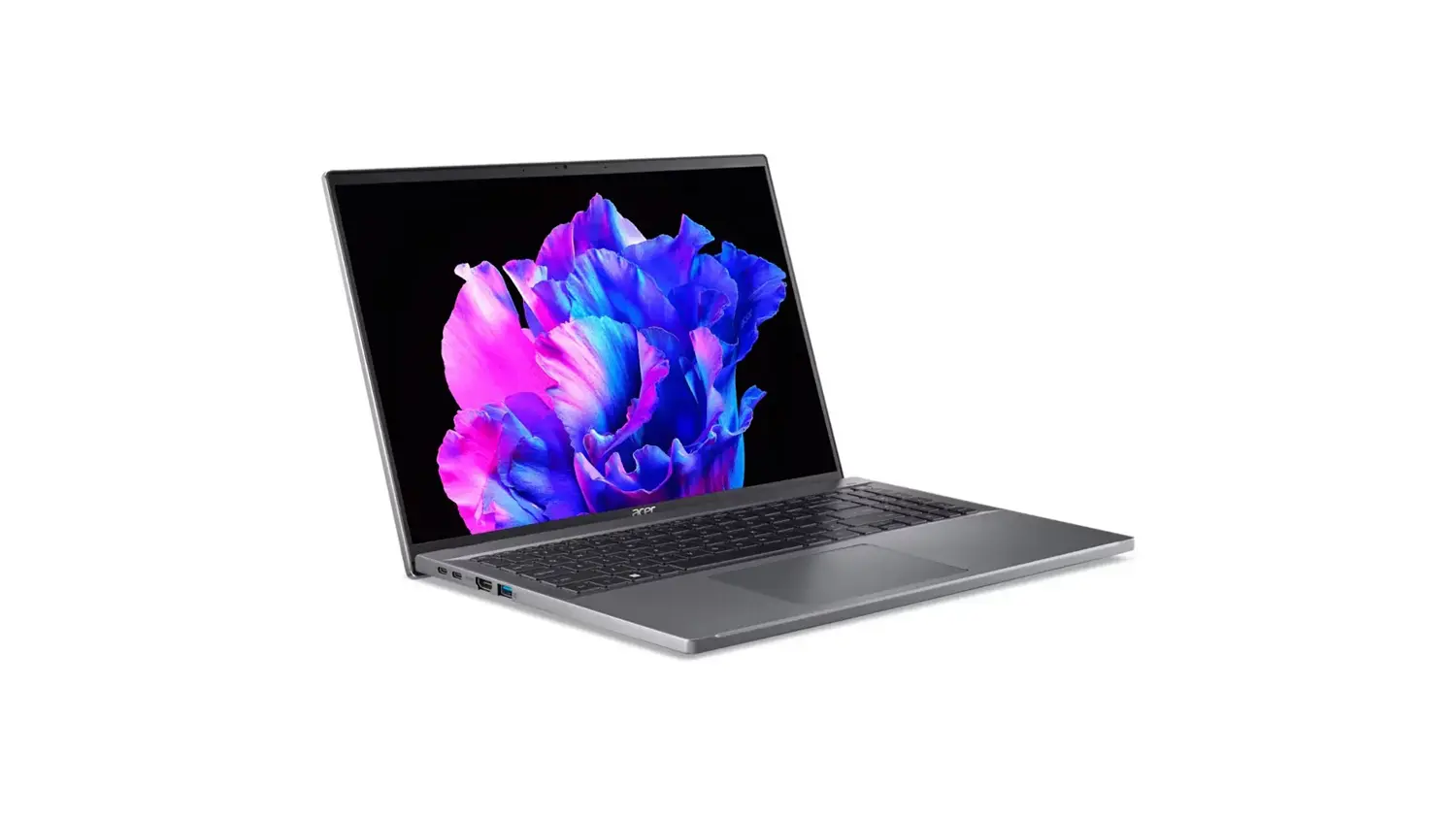 Notebook Acer Swift Go 16 – pohled na displej