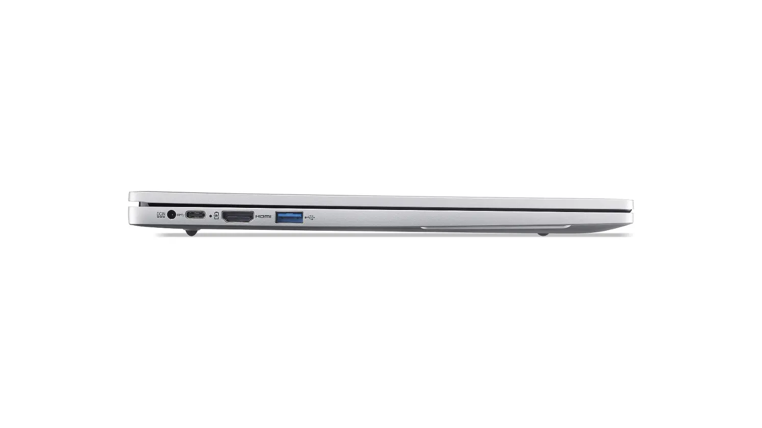 Pohľad zo strany na notebook Acer Aspire Lite 15