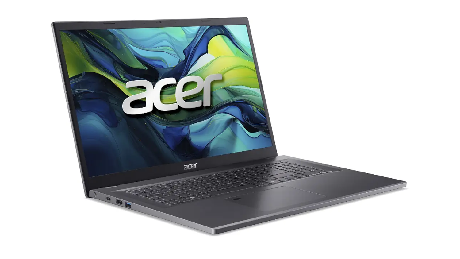 Pohled šikmo zepředu na notebook Acer Aspire 17