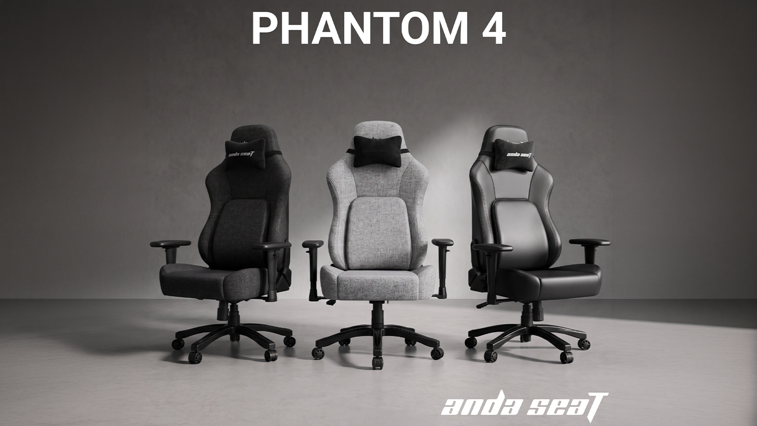 Farebné varianty herných kresiel Andaseat Phantom 4