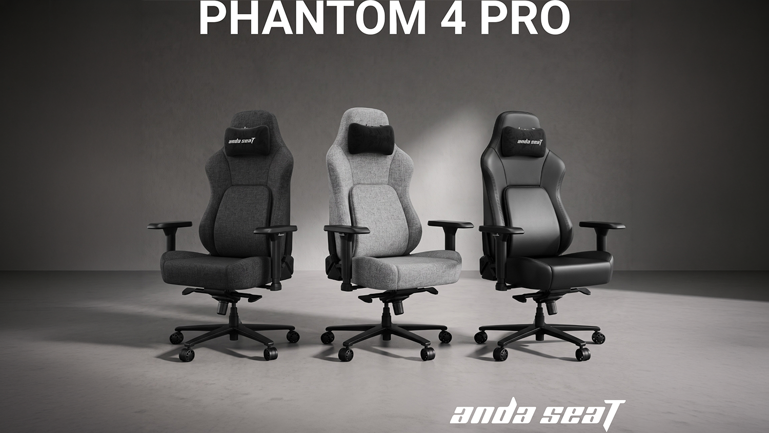 Farebné varianty herných kresiel Andaseat Phantom 4