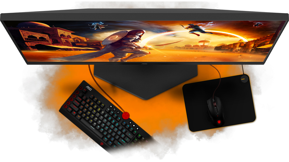 Detail na monitor AOC s příslušenstvím_04