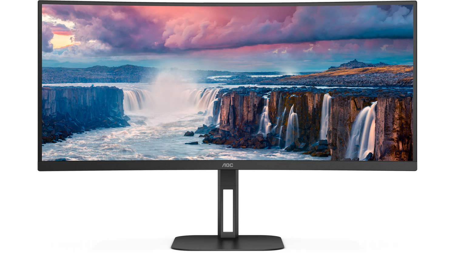 Monitor s pozad&iacute;m AOC CU34V5C