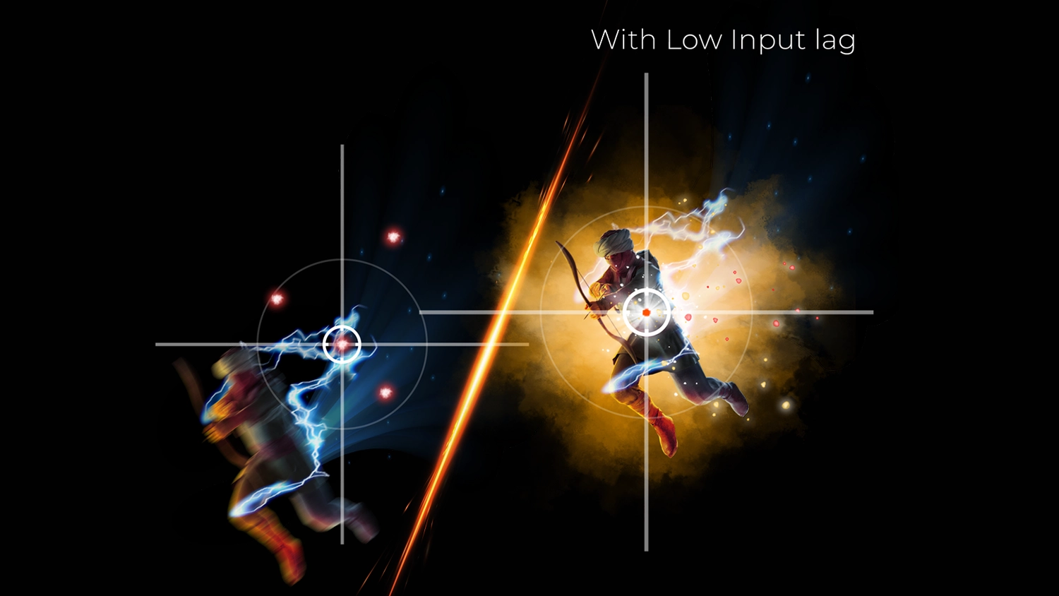 Porovnání zapnutého a vypnutého režimu Low Input Lag
