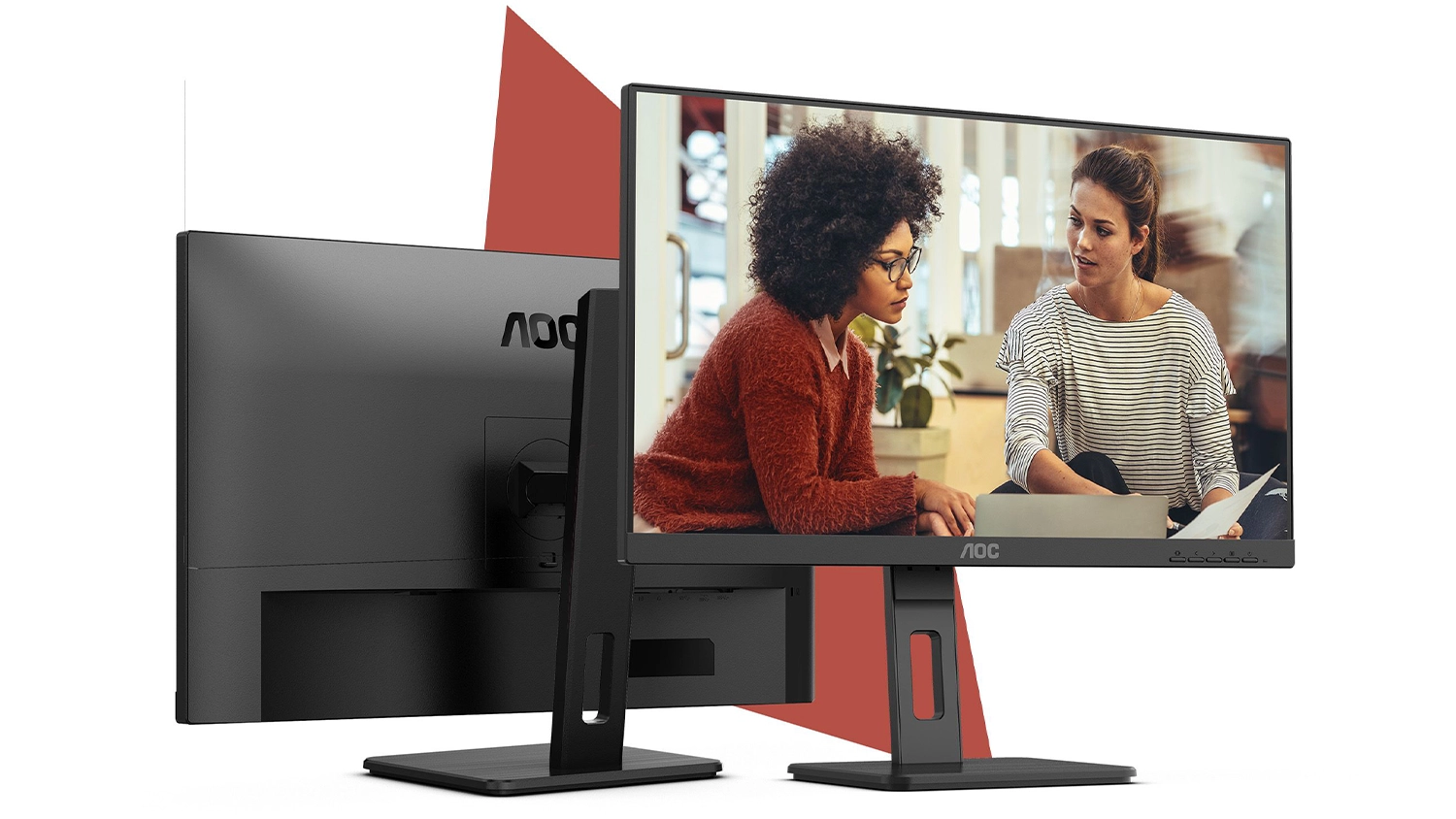 Monitor AOC Q27E3UMF/oboustranný pohled