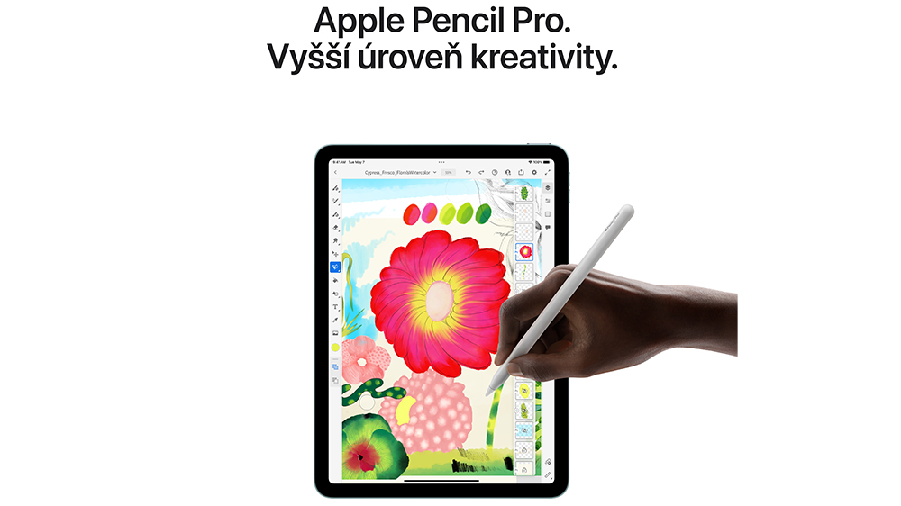 Apple Pencil a Magic Keyboard