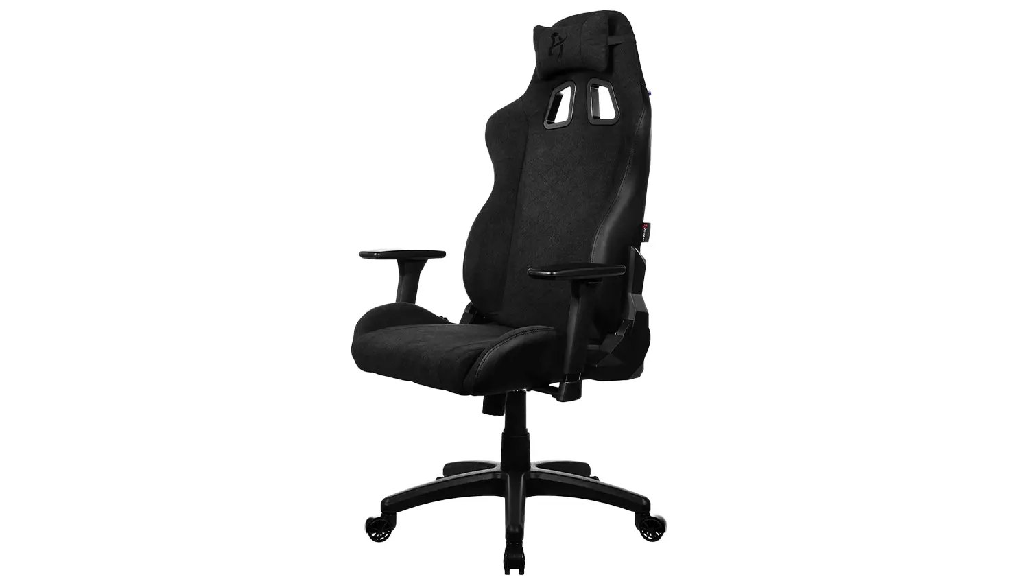 Herné kreslo Arozzi Avanti Soft Fabric, Pure Black