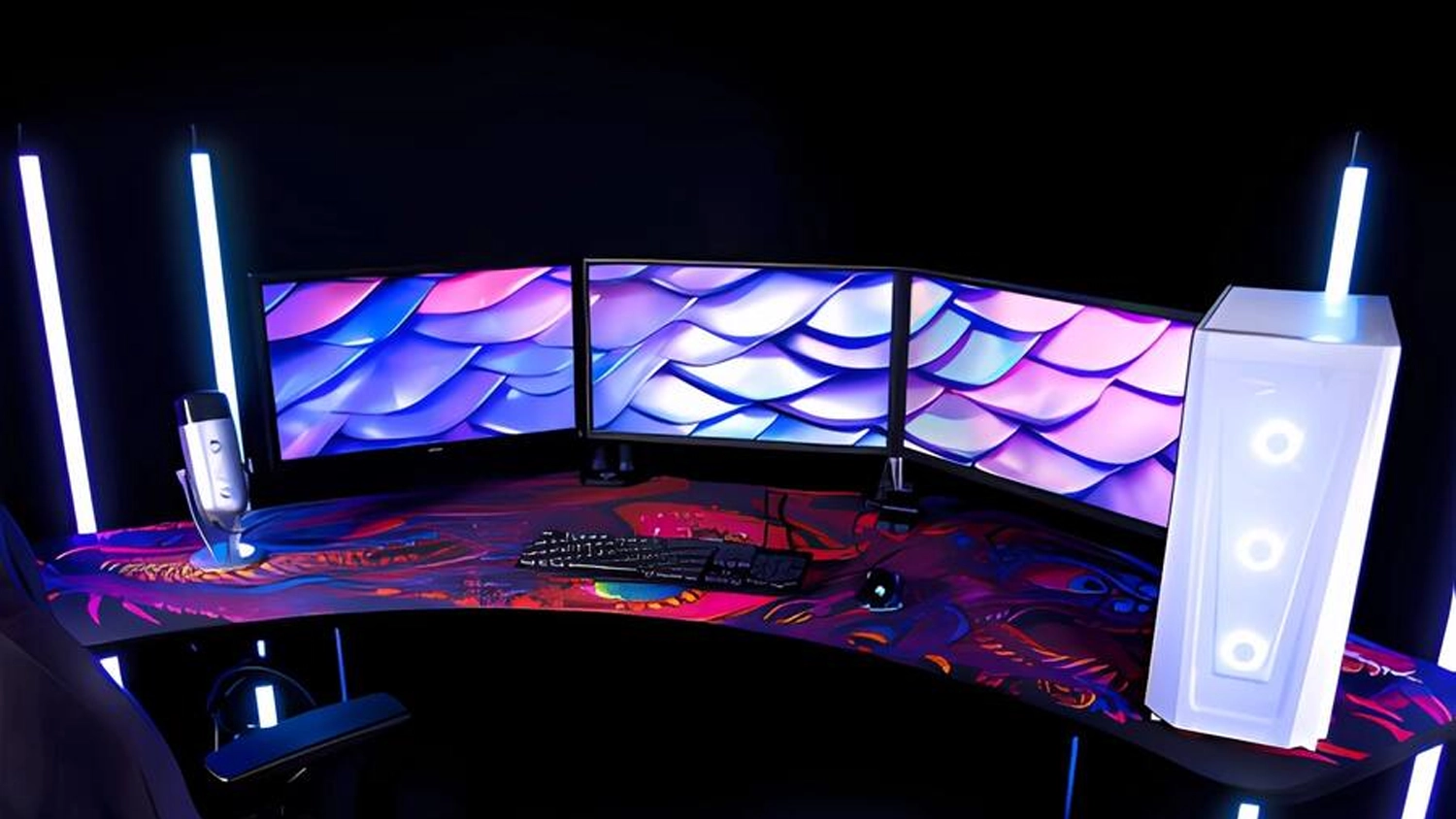 Ochranná podložka na stôl Arozzi Arena Angelo DeskPad na stole