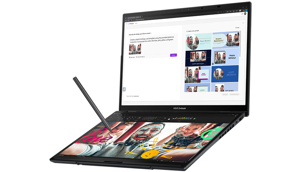 Notebook ASUS Zenbook Duo (2024) a úprava fotografií pomocí dotykového pera_04