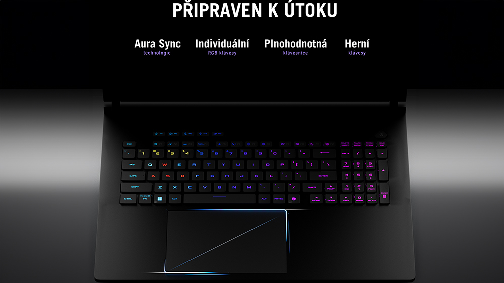 Detailní záběr na podsvícenou klávesnici_06