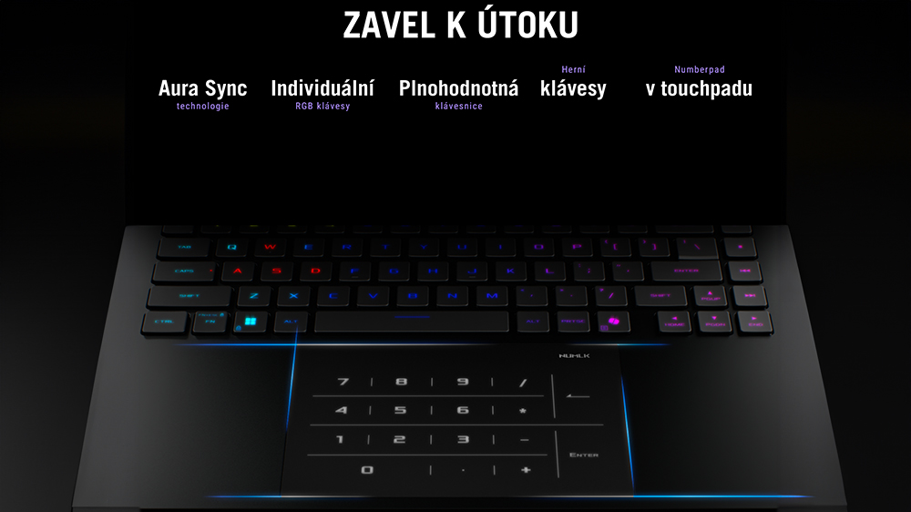 Detailní záběr na podsvícenou klávesnici_06