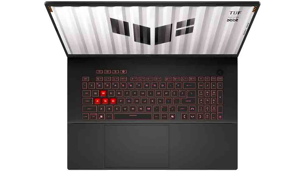 Pohled na herní klávesnici notebooku Asus TUF Gaming A18 FA808UM-S8011W_05