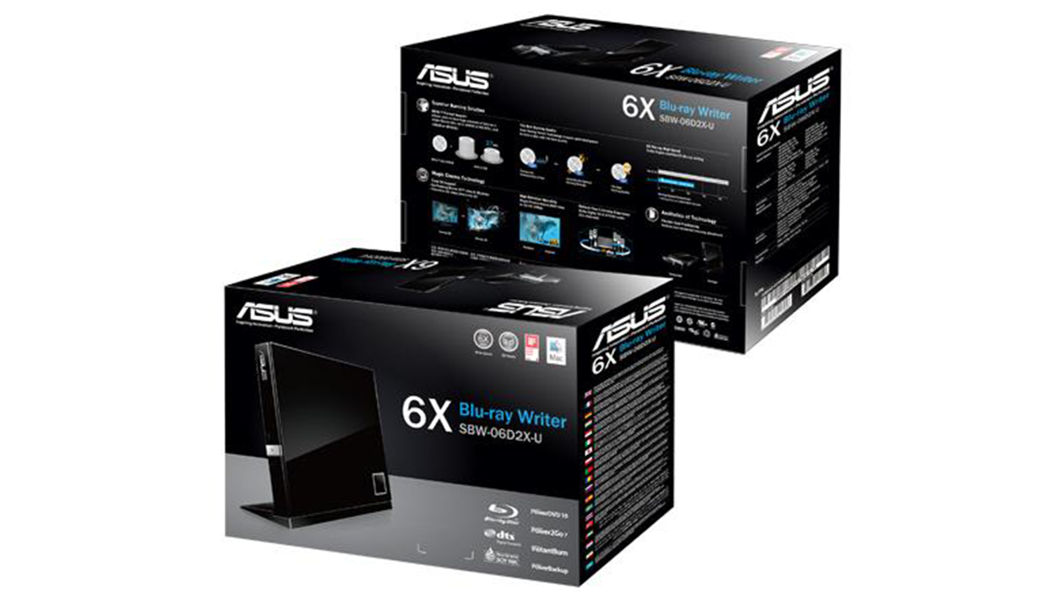 Blu-ray napaľovačka ASUS SBW-06D2X-U v krabicovém balení