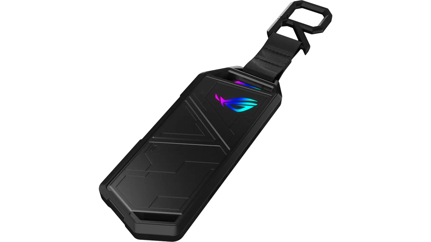 Extern&iacute; box Asus ROG Strix Arion Black &scaron;ikm&yacute; horn&iacute; pohled