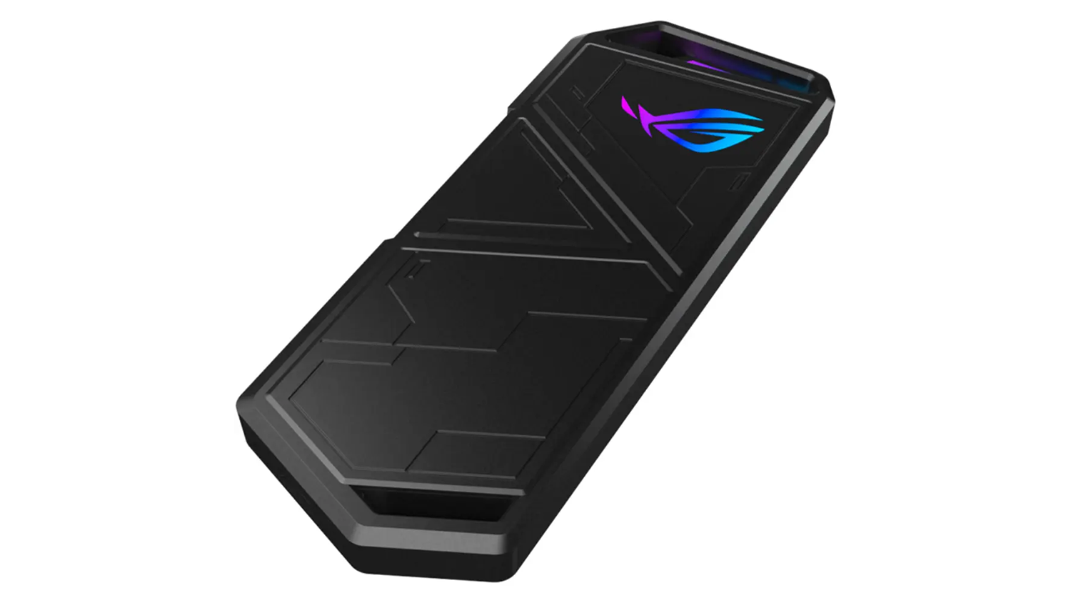 Extern&iacute; box Asus ROG Strix Arion LITE &scaron;ikm&yacute; horn&iacute; pohled