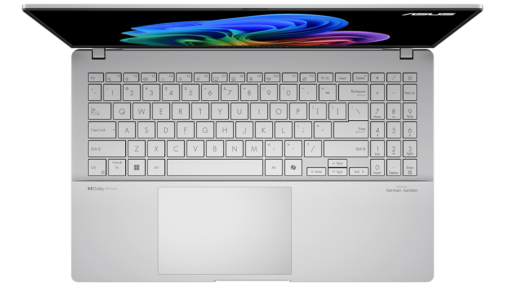 Pohľad na klávesnicu notebooku ASUS Vivobook S 15 OLED S5507_06.