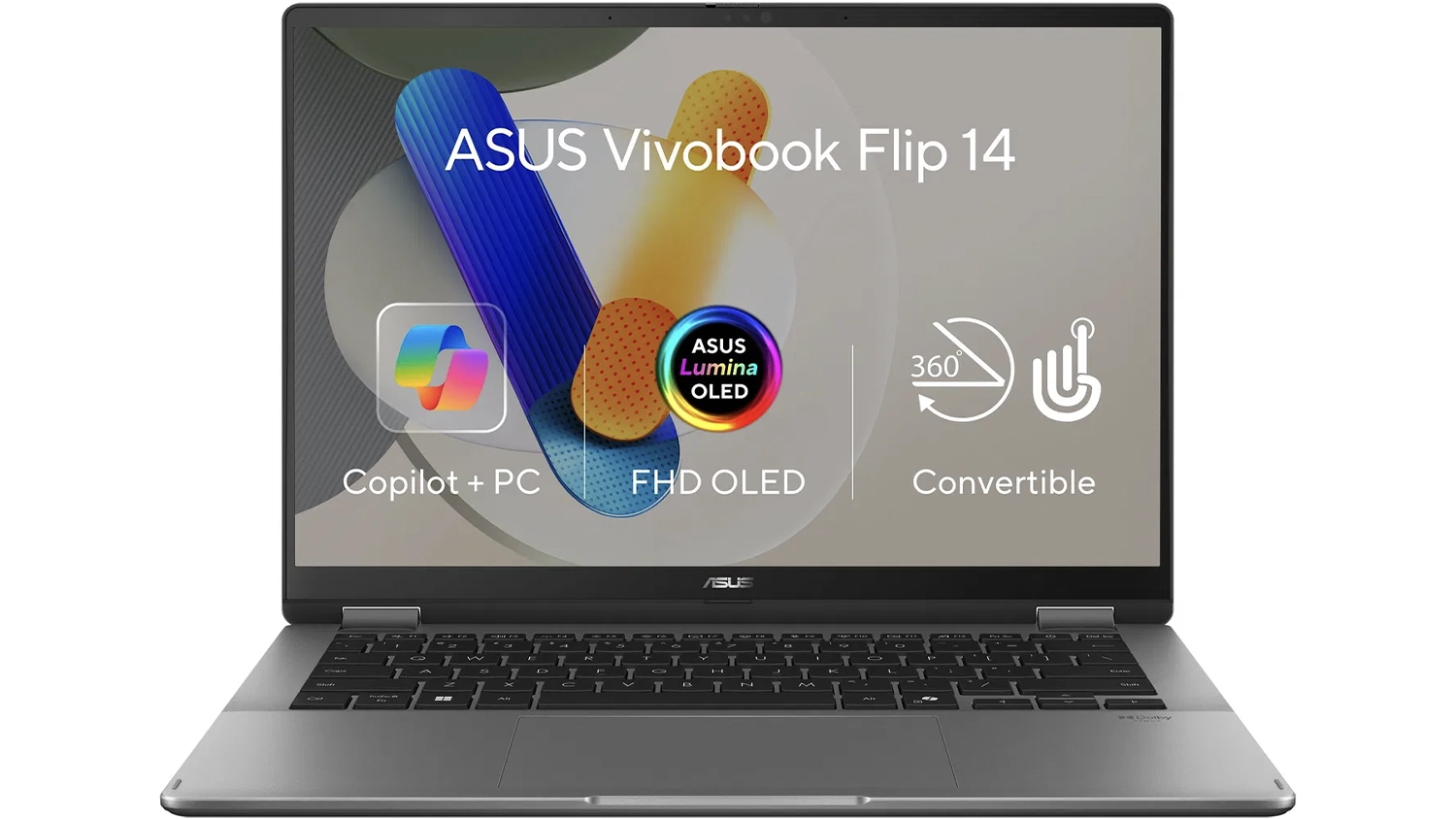Notebook 14 ASUS Vivobook 14 Flip TP3407SA-OLED040X, sivý