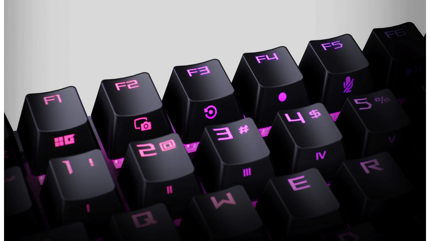 Detail klávesnice ASUS ROG Strix SCOPE II X