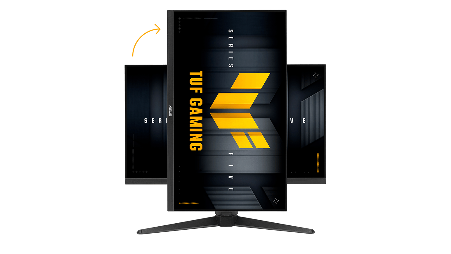 Monitor ASUS TUF Gaming VG279QML5A otočen&yacute; na v&yacute;&scaron;ku