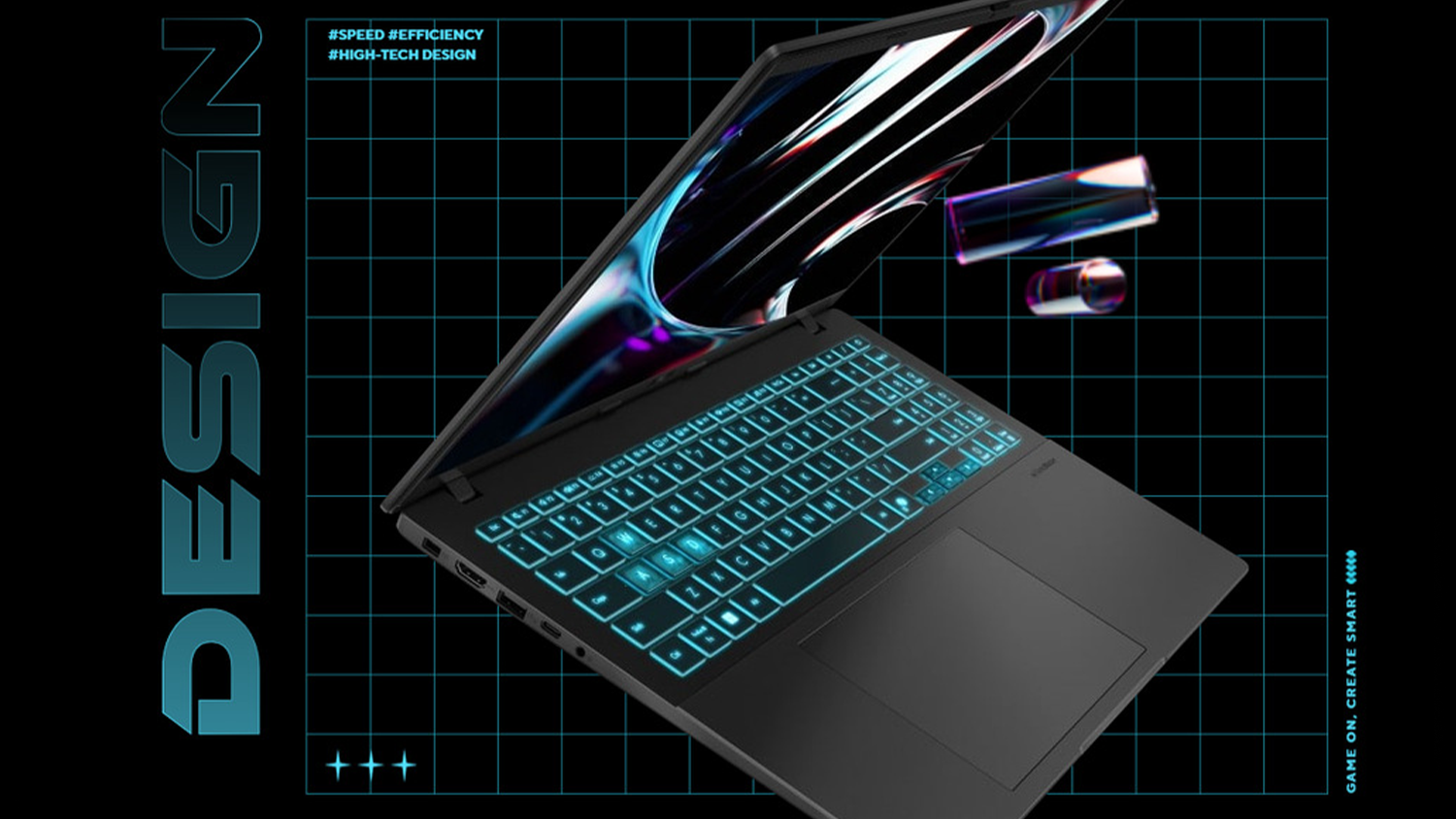 Hern&iacute; notebook ASUS Vivobook Gaming V16 z boku