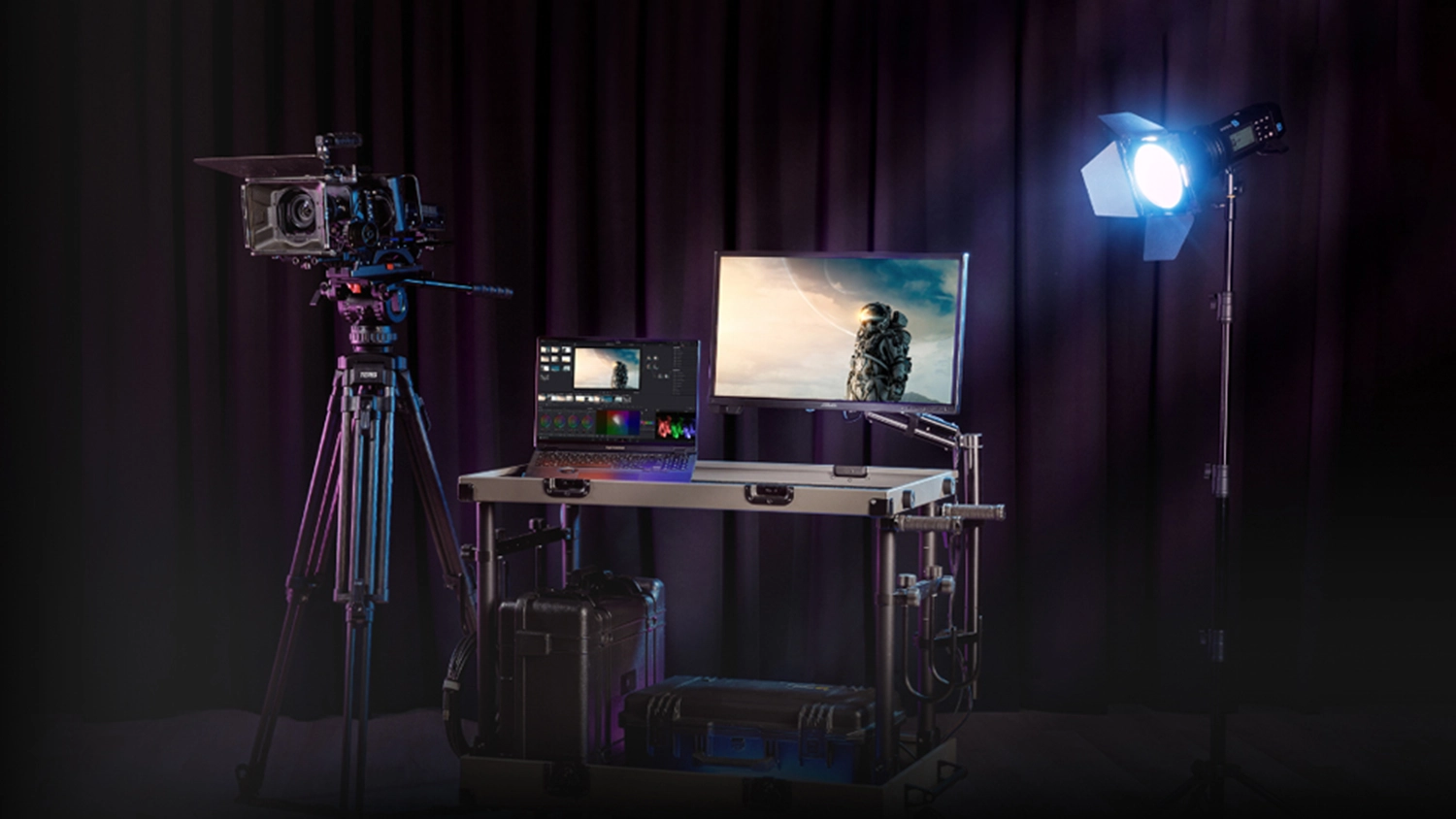 Profesionálny monitor ASUS ProArt PA16USV v štúdiu
