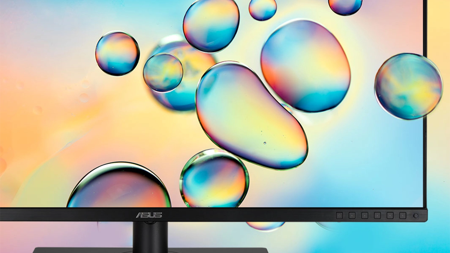 Monitor ASUS s grafikou vystupujúcou z displeja