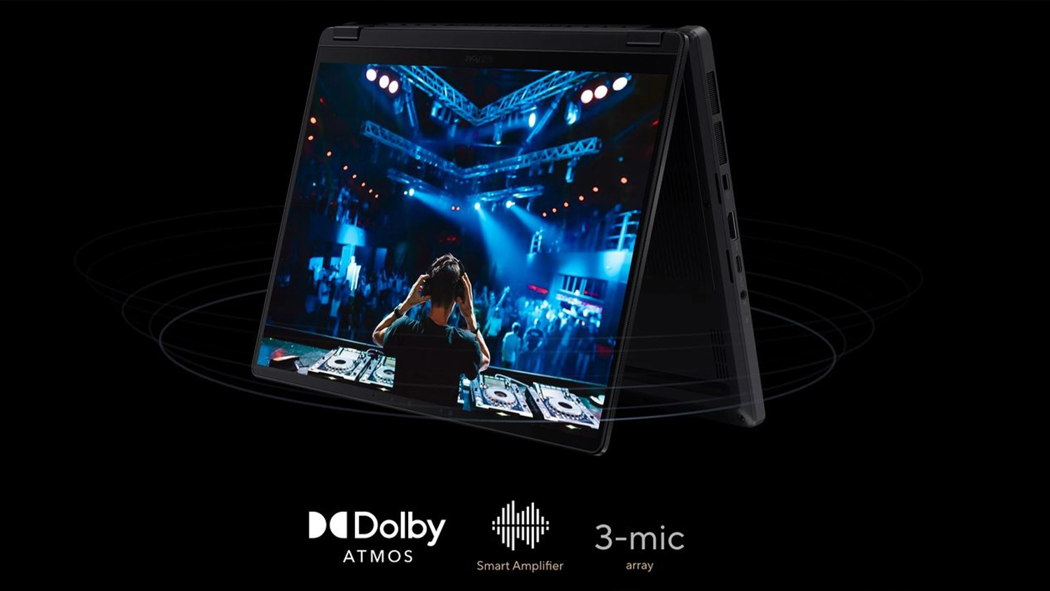 Vizualizace zvuku kolem notebooku ASUS ProArt PX13