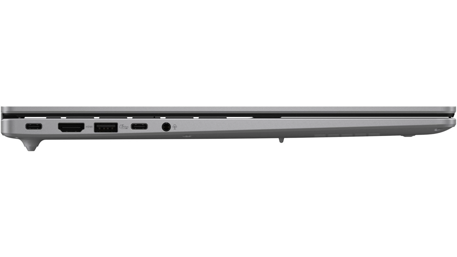 Pohled ze strany na porty notebooku Asus Vivobook 16