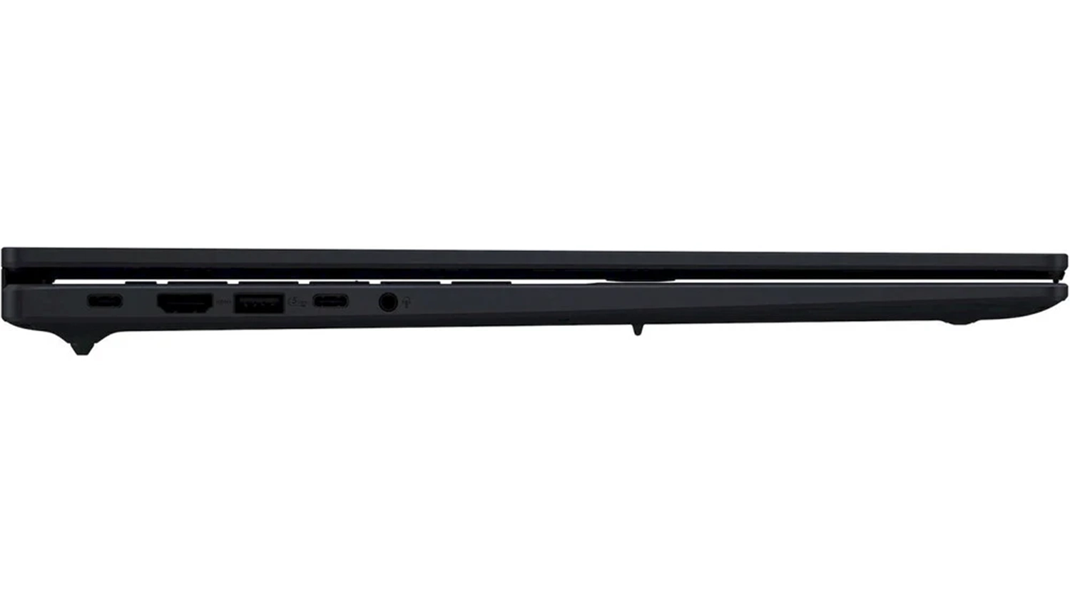 Pohled ze strany na porty notebooku Asus Vivobook 18