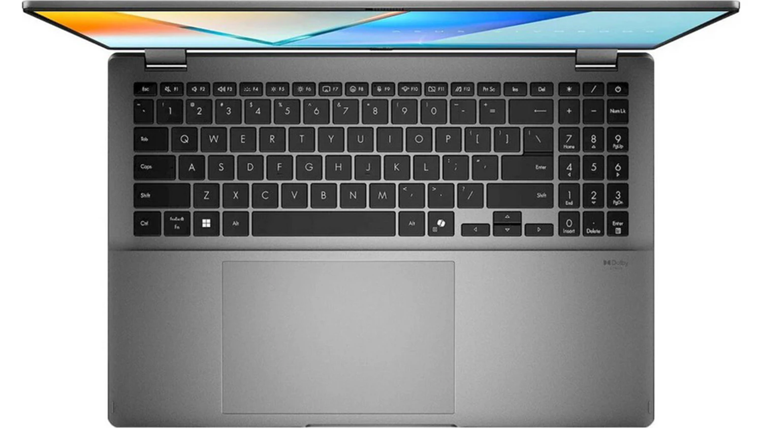 Kl&aacute;vesnica a touchpad notebooku ASUS Vivobook 16 Flip