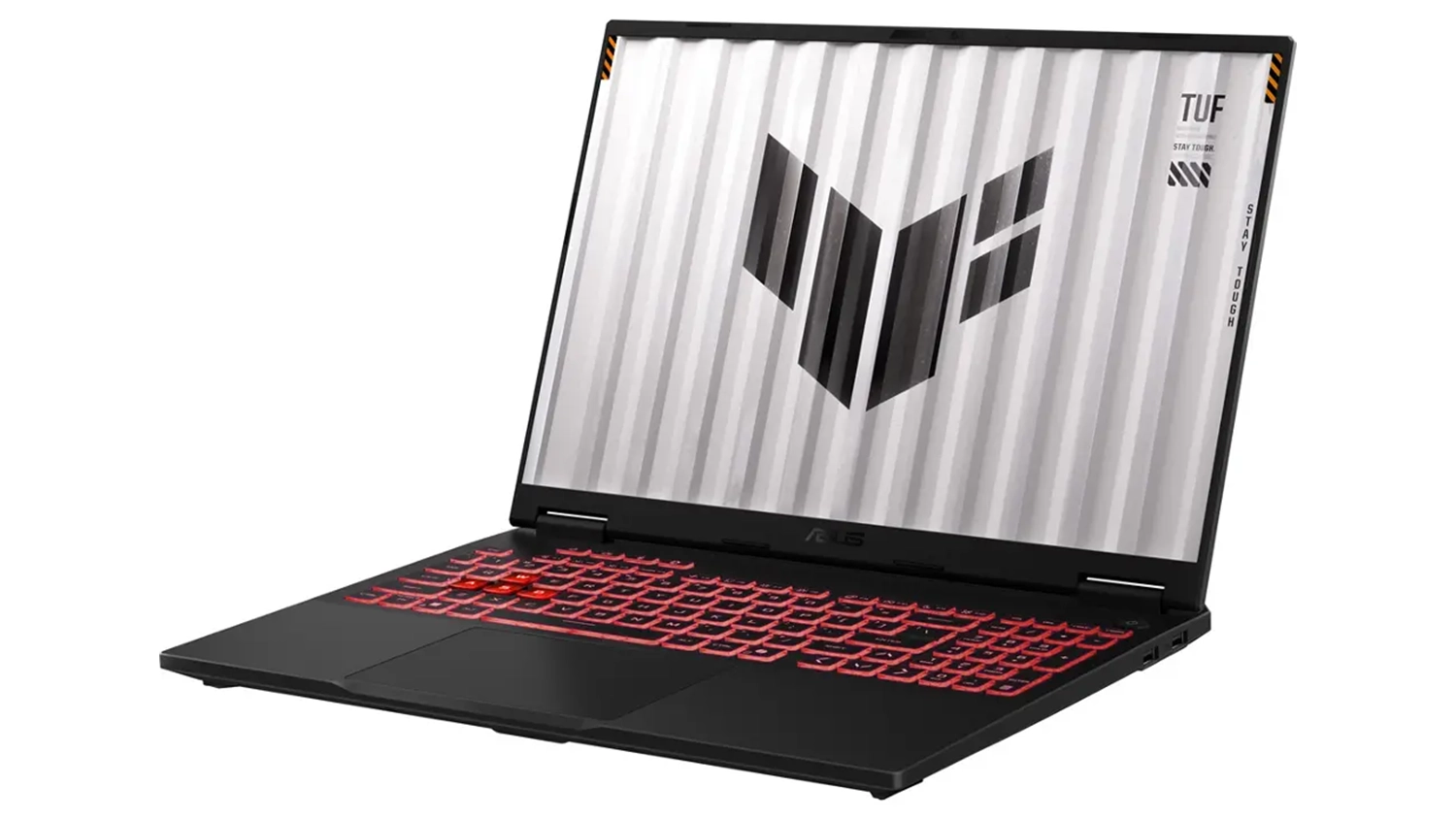 Pohľad &scaron;ikmo spredu na notebook Asus TUF Gaming A18
